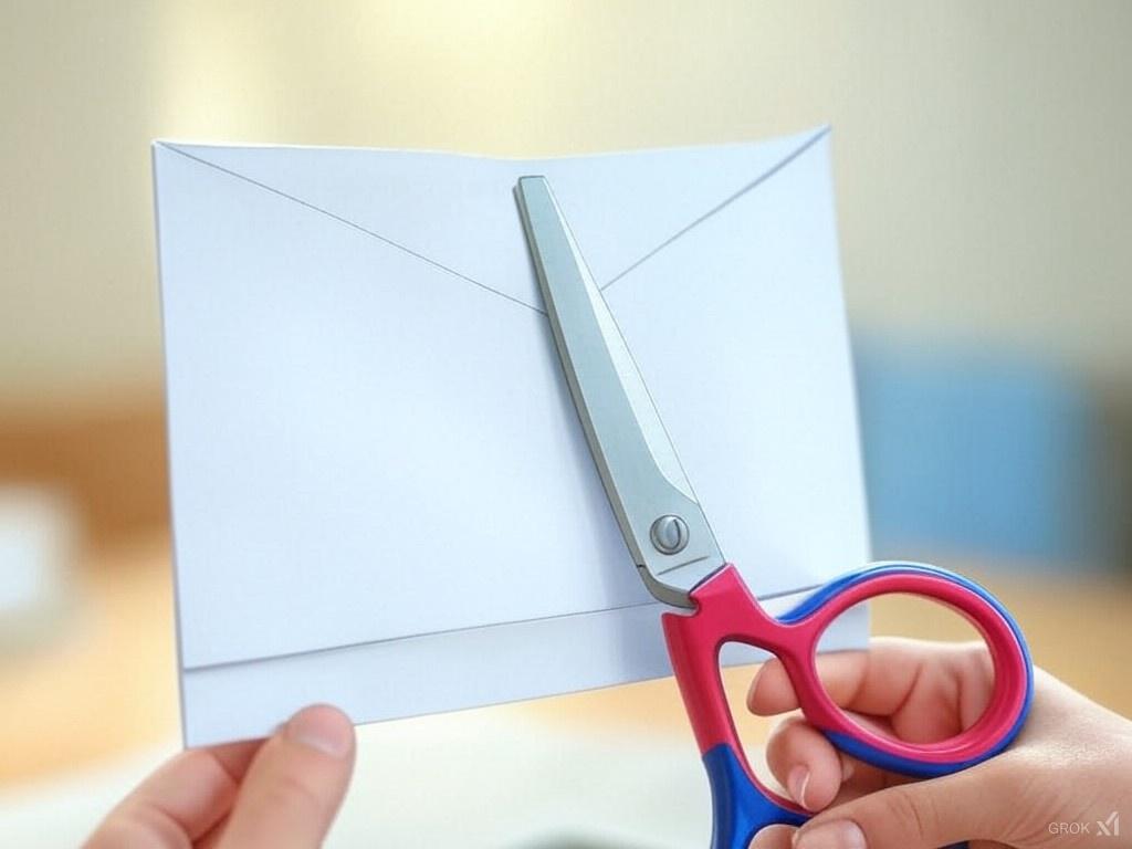 How to open an envelope.